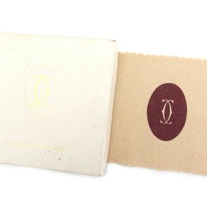 AUTH Cartier Two-folded wallet Mastline Bordeaux Leather